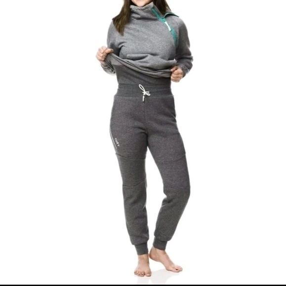 TUXY One Piece Jumpsuit Sweatsuit Womens XXL Gray Teal...